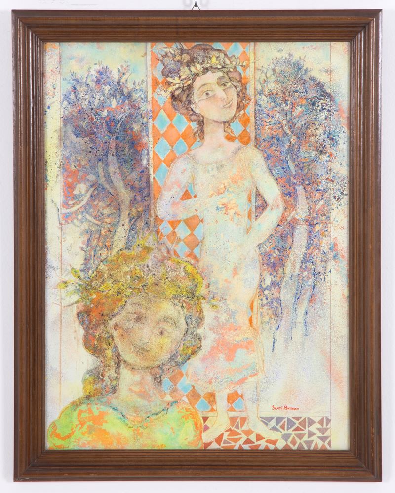 Sakti Burman - Dipinto "giovinezza"