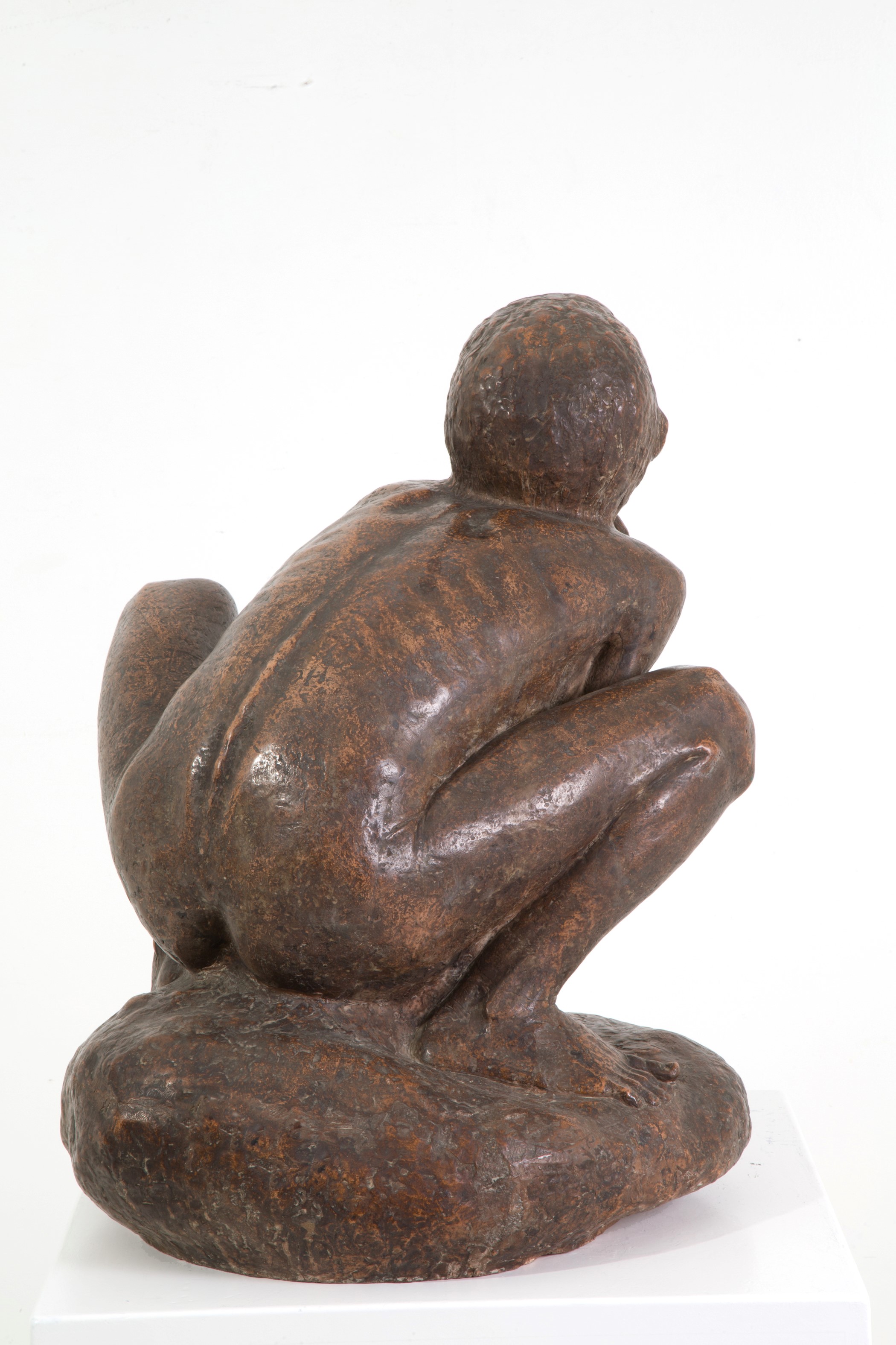 Luciano Minguzzi - Scultura "giovincello con Pesce in Mano"