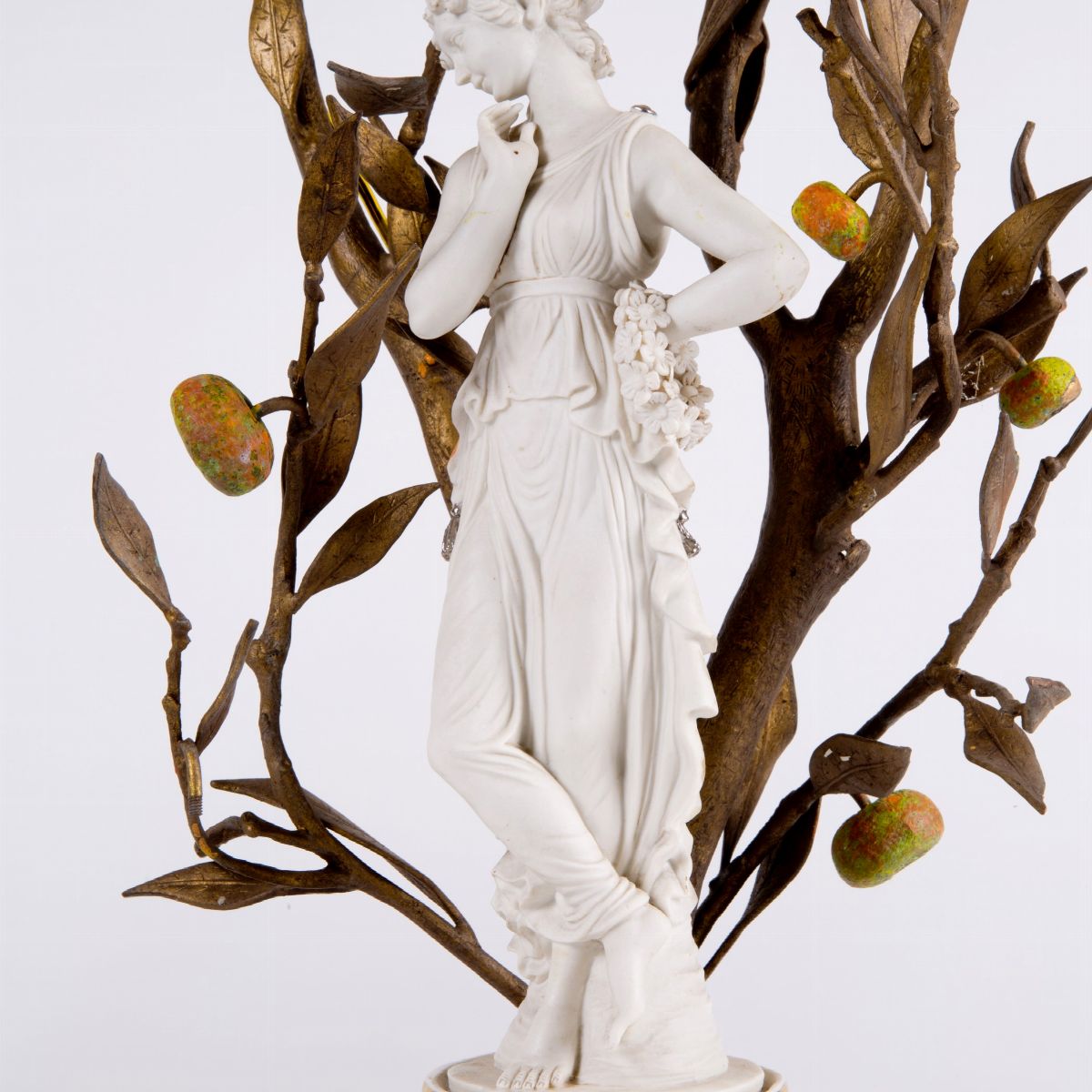 Coppia di candelabri in bronzo