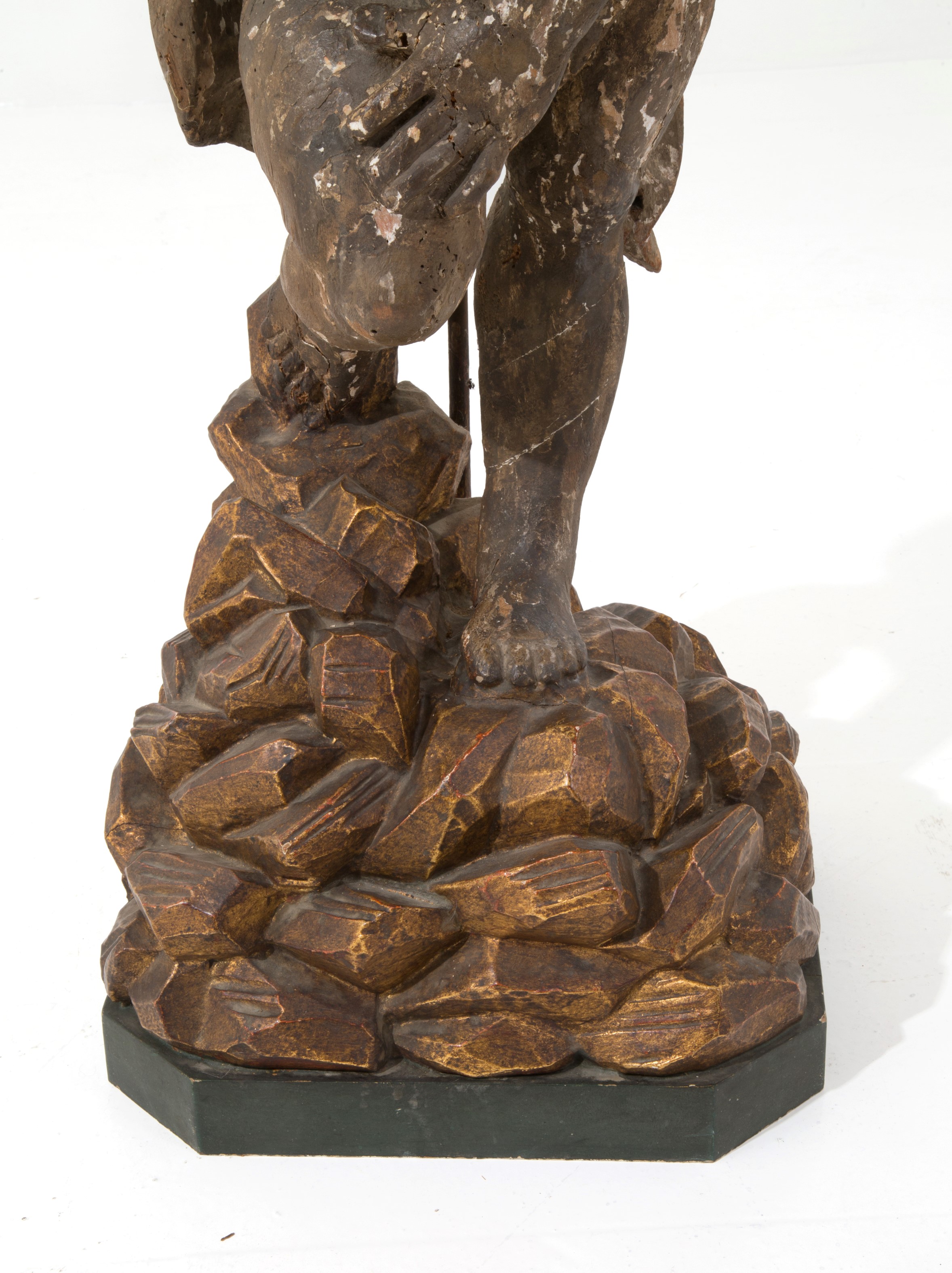 Coppia di sculture con angeli