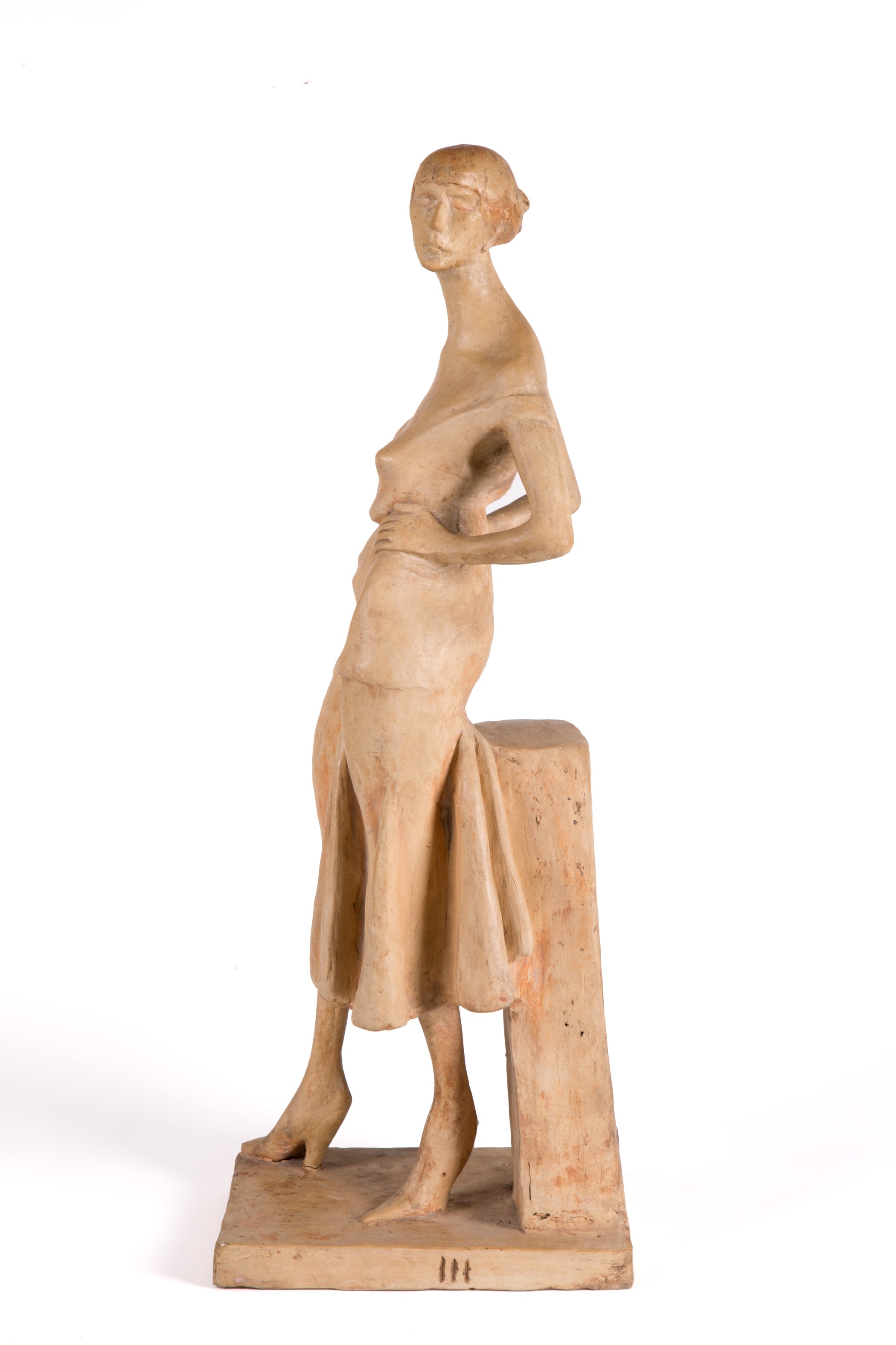 Enrico Mazzolani - Scultura in Terracotta "figura Femminile"