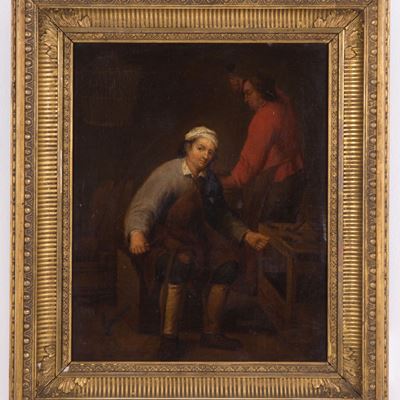 Dipinto "artigiani al Lavoro"
