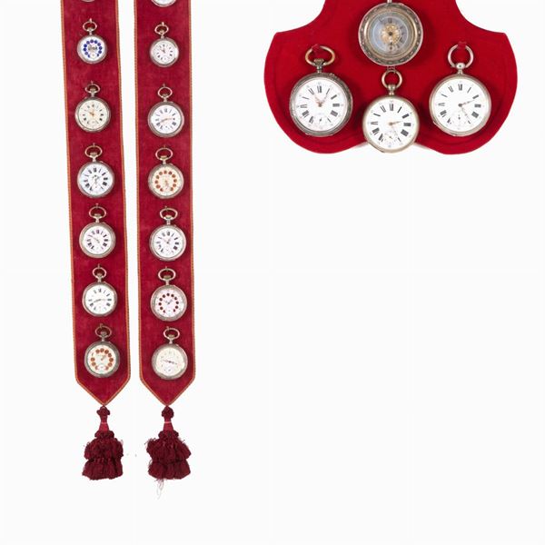 Venti orologi da tasca in argento