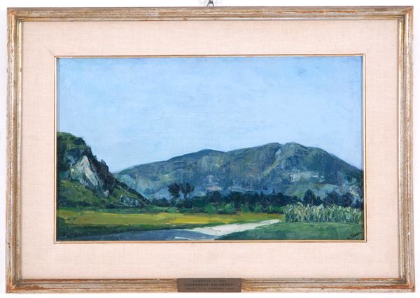 ALBERTO ZIVERI - Painting 'CALABRIAN LANDSCAPE N.1'
