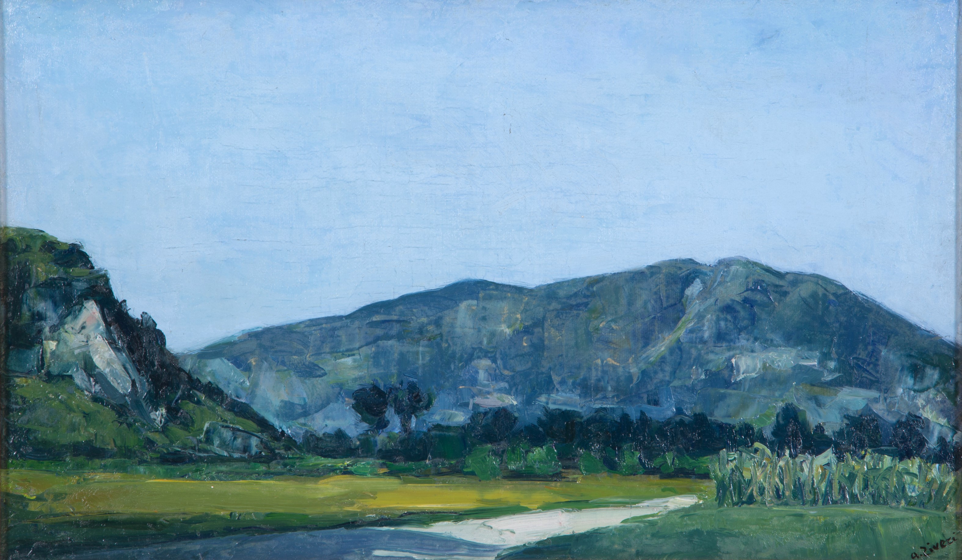 Alberto Ziveri - Dipinto 'paesaggio Calabro N.1'