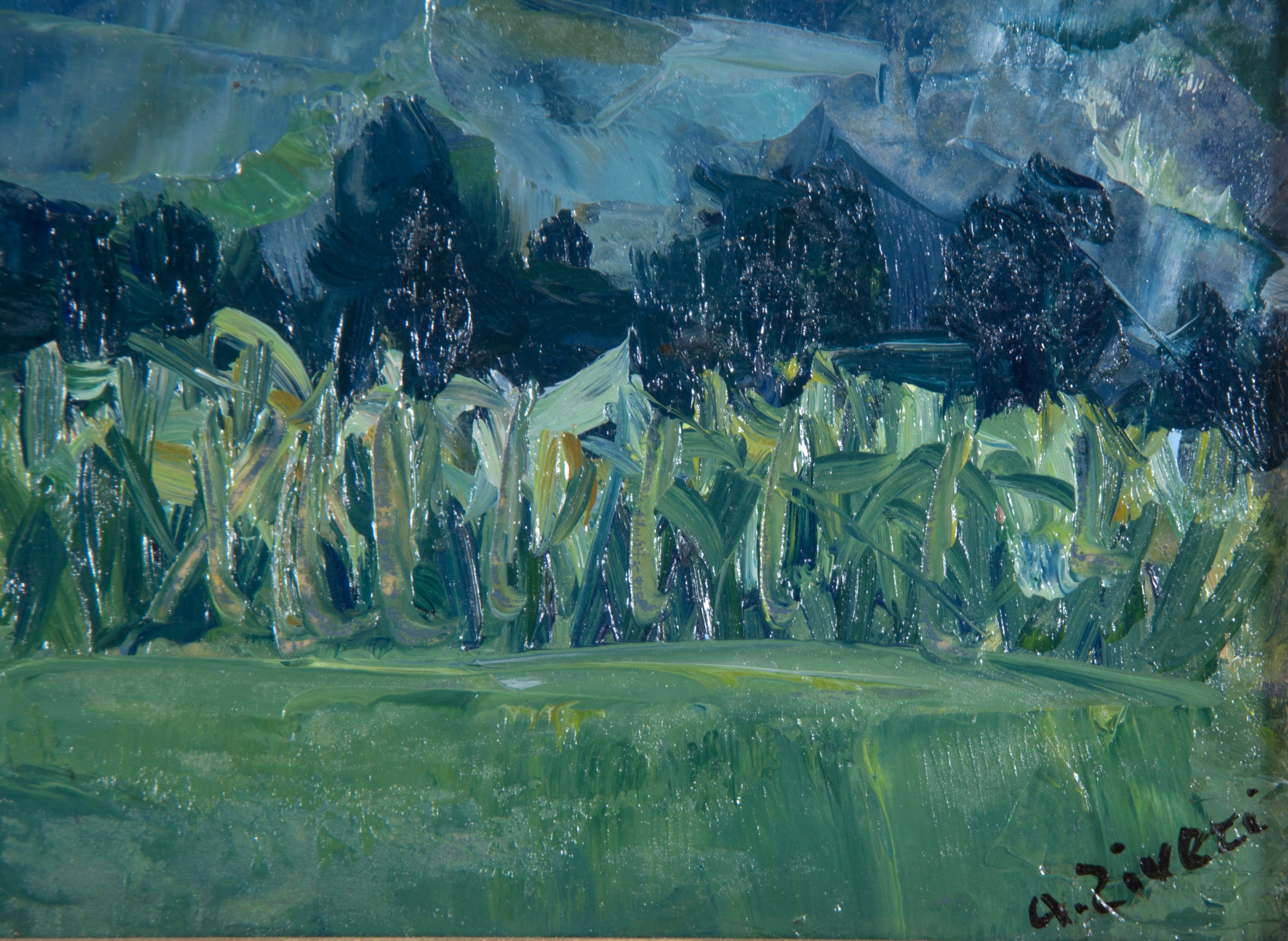 Alberto Ziveri - Dipinto 'paesaggio Calabro N.1'