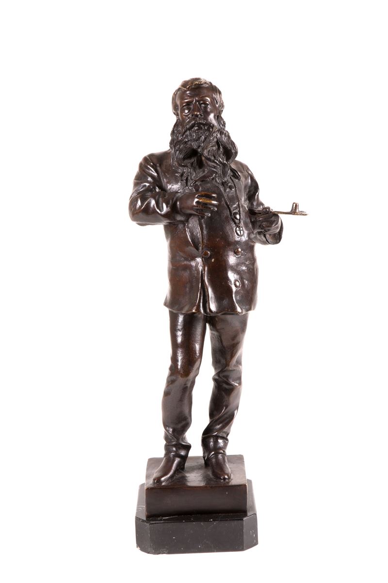 Scultura "PITTORE CON TAVOLOZZA"