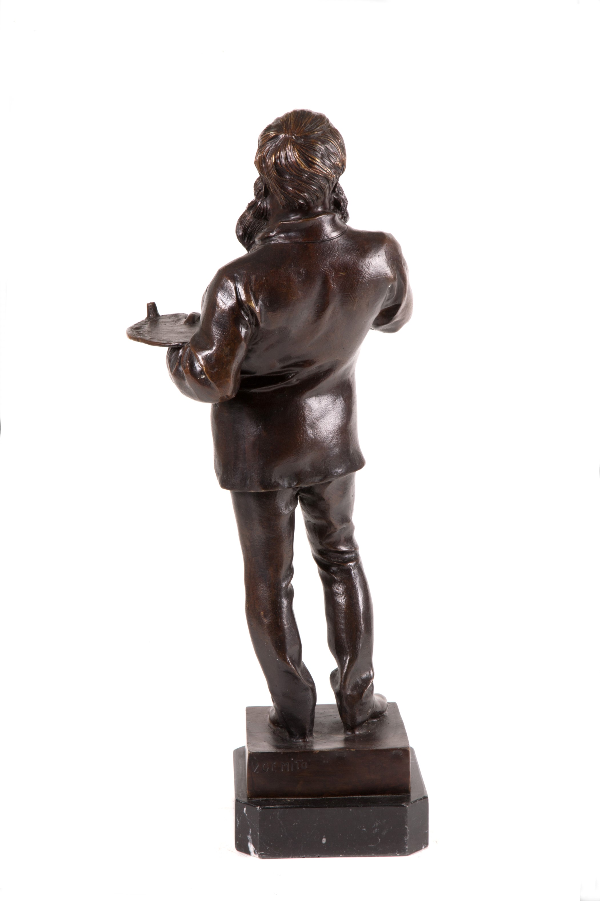 Scultura "PITTORE CON TAVOLOZZA"