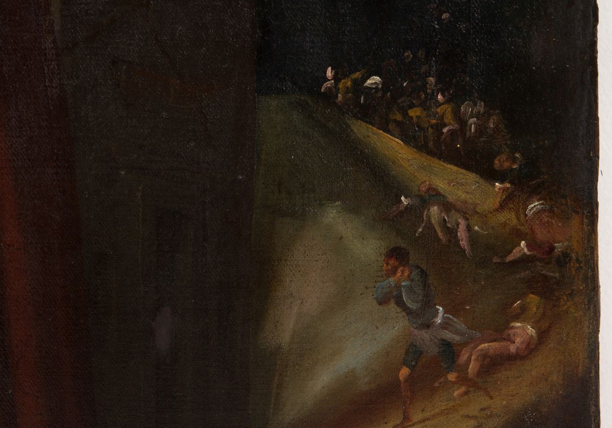 Donato Arsenio Mascagni - Dipinto ''giobbe sul Letamaio''