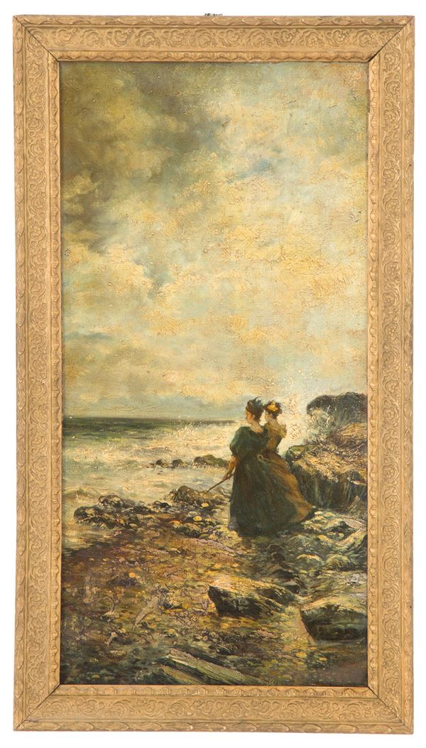 Painting "LADIES ON THE BEACH"