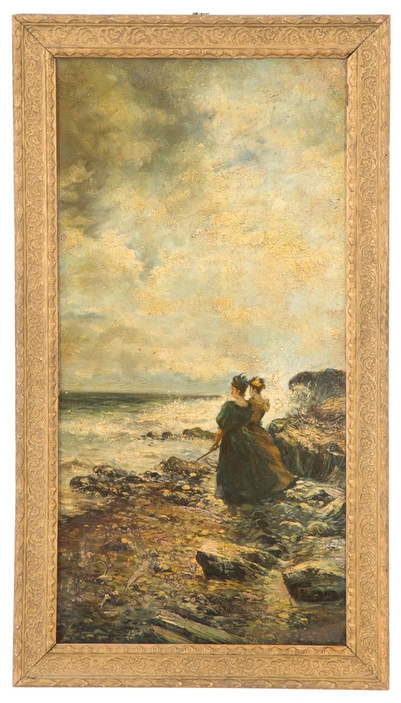 Dipinto "signore sulla Spiaggia"