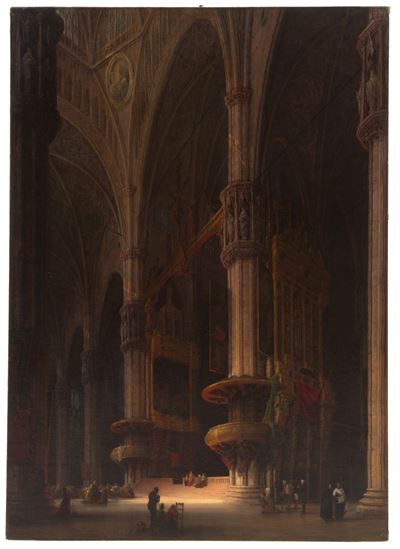 Dipinto "interno del Duomo di Milano"