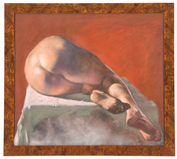 EGON JOSEF KOSSUTH - Pastel "BOTTOM BACK"