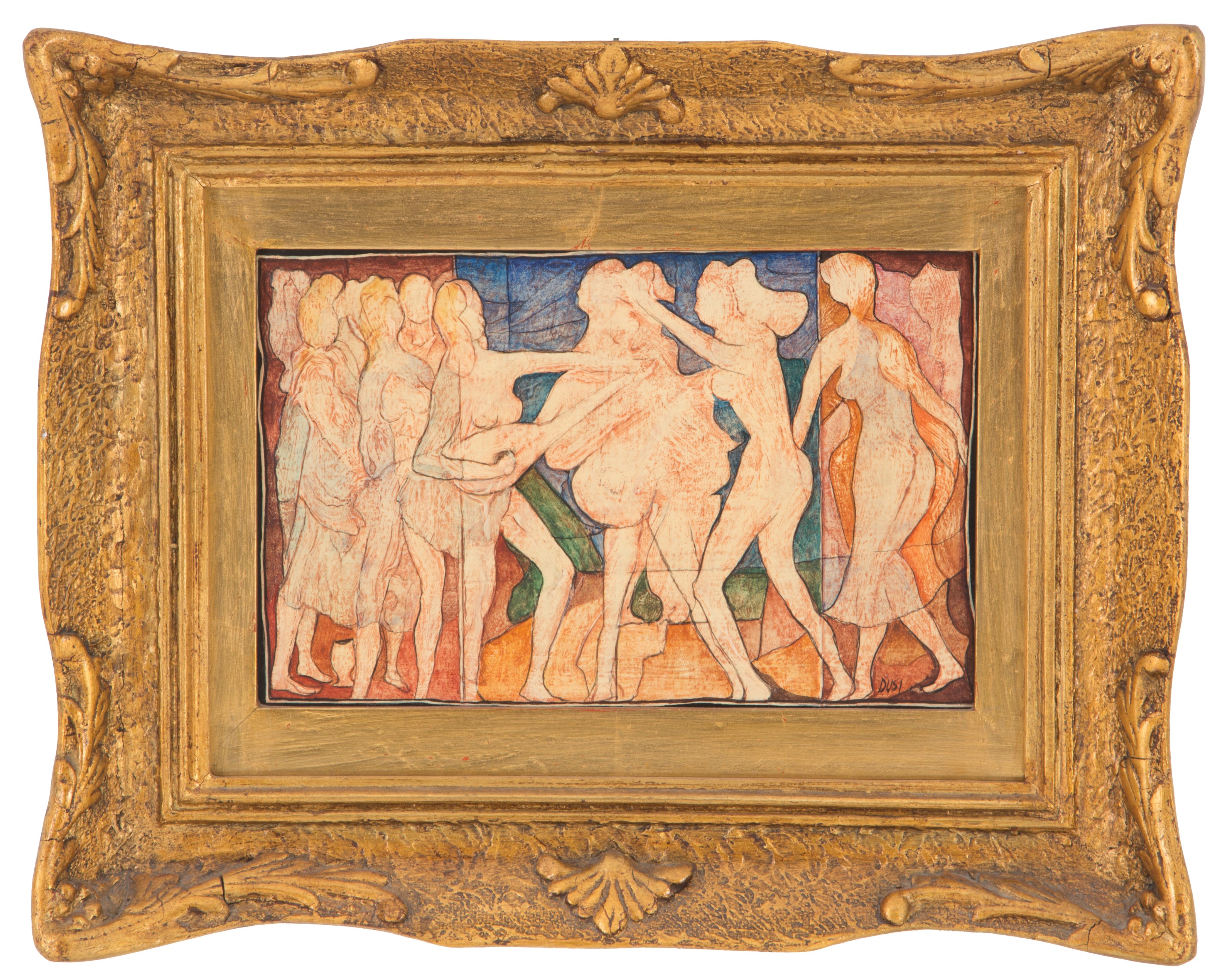 Carlo Dusi - Tre Tecniche Miste "feste Danzanti"
