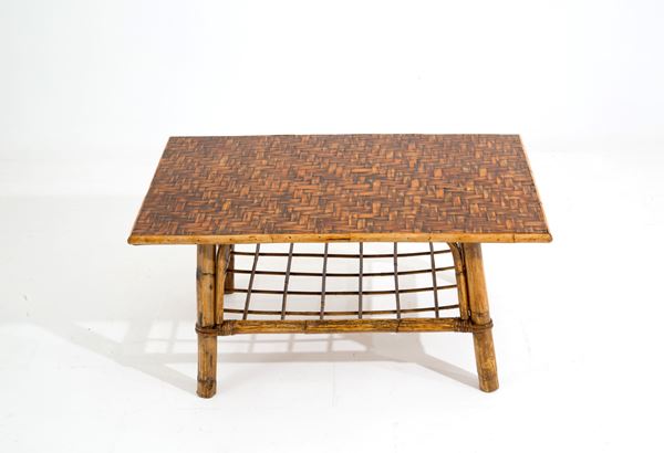 Rattan coffee table