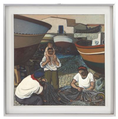 Dipinto "pescatori"