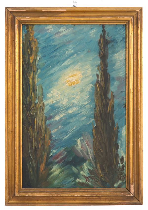 Painting "CYPRESSES"