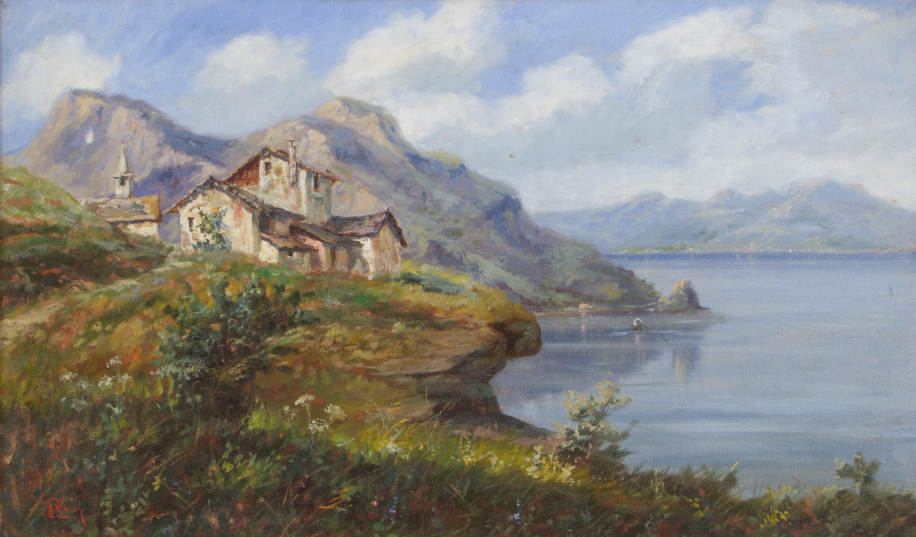 Dipinto "scorcio di Lago"