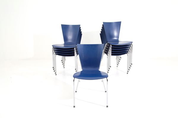 CARLO BARTOLI - Twelve blue chairs. For SEGIS
