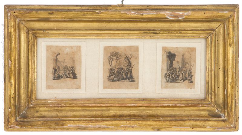 Tre Incisioni "scene del Vangelo"