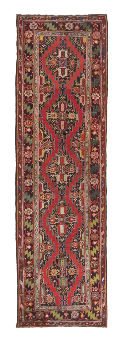 Tappeto Karabagh, Caucaso, circa 1900, 400x120 cm