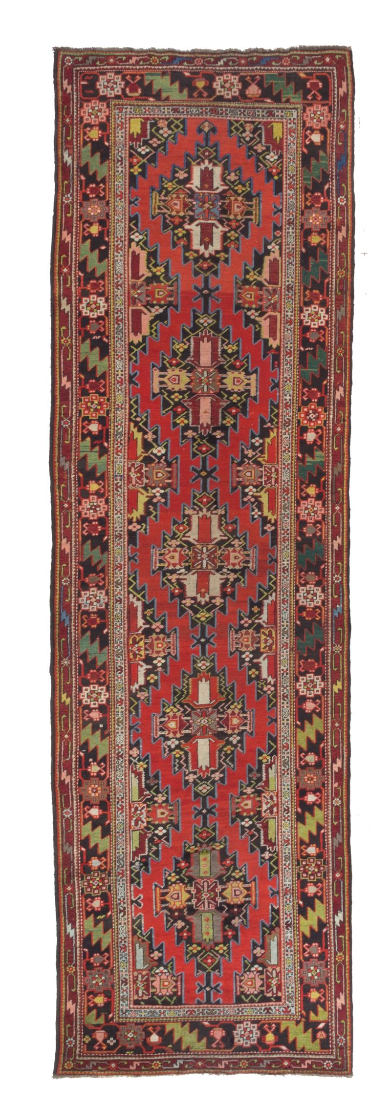 Tappeto Karabagh, Caucaso, circa 1900, 400x120 cm