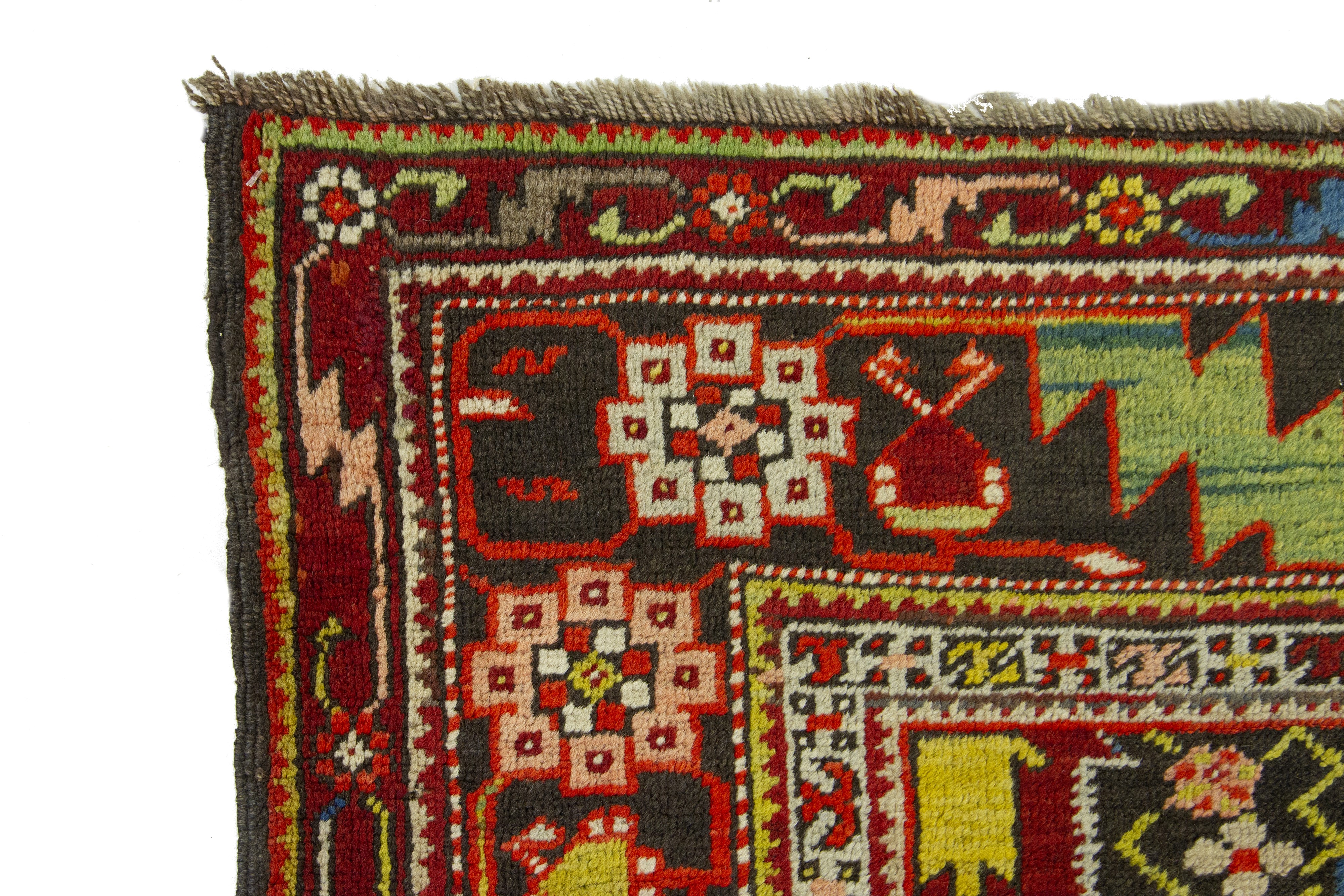 Tappeto Karabagh, Caucaso, circa 1900, 400x120 cm