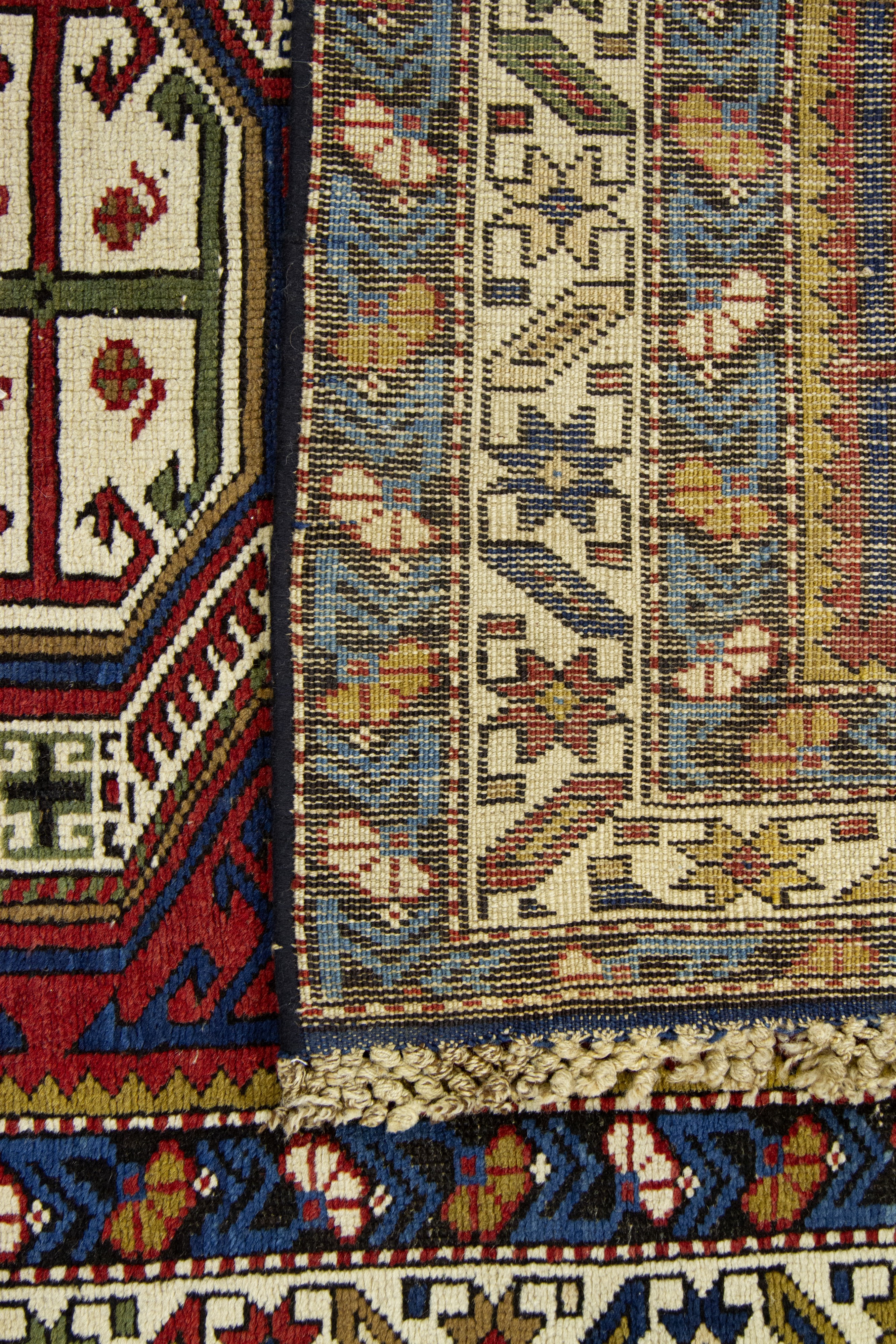 Tappeto Baku Orduch, Caucaso, fine XIX secolo, 323x120 cm