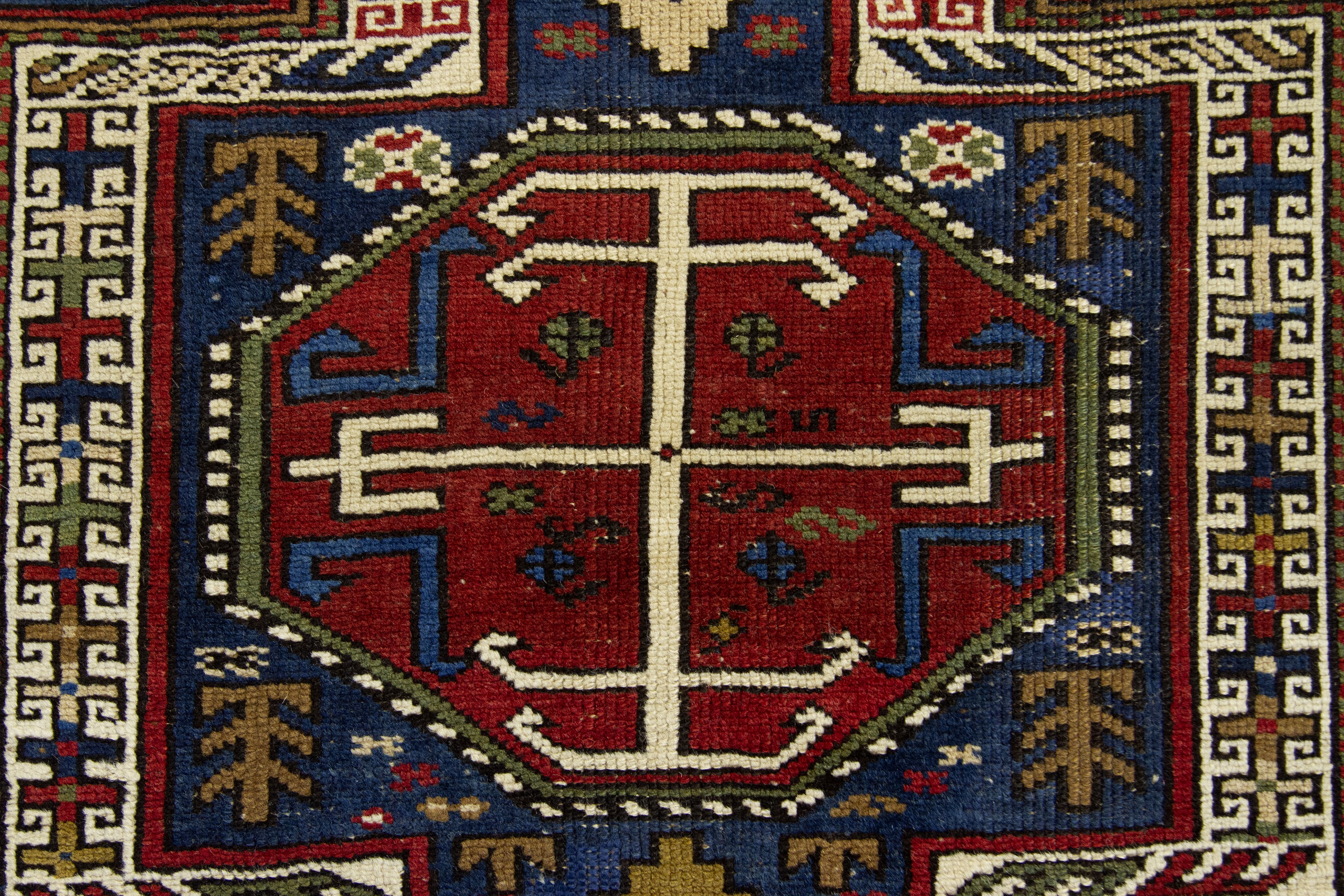 Tappeto Baku Orduch, Caucaso, fine XIX secolo, 323x120 cm