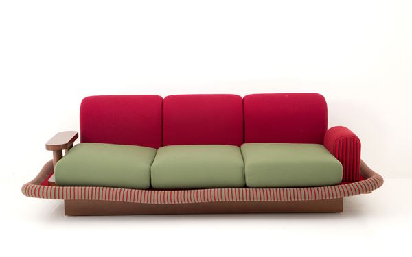 ETTORE SOTTSASS - Divano Tappeto Volante per BEDDING BREVETTI
