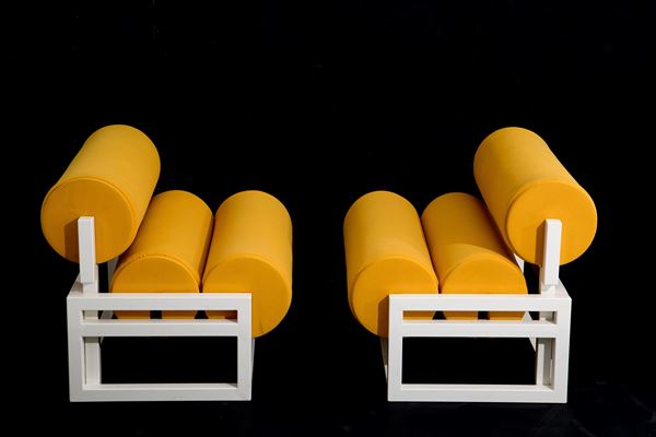 ALBERTO SEASSARO - Pair of armchairs
