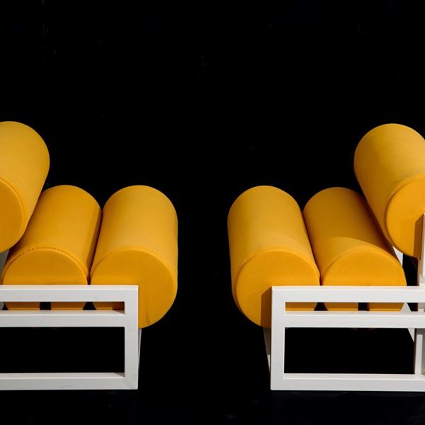 ALBERTO SEASSARO - Pair of armchairs