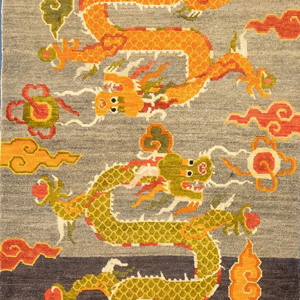 Tappeto Tibet disegno a draghi