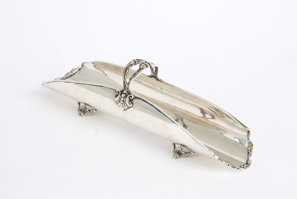Silver breadstick holder