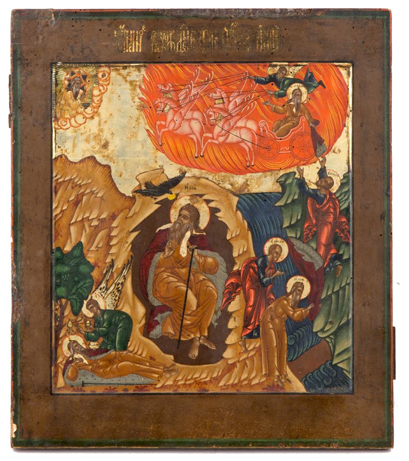 Icona "IL PROFETA ELIA E SCENE DELLA SUA VITA"