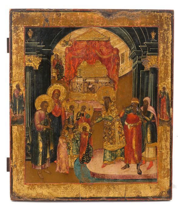 Icon "PRESENTATION OF THE VIRGIN IN THE TEMPLE"