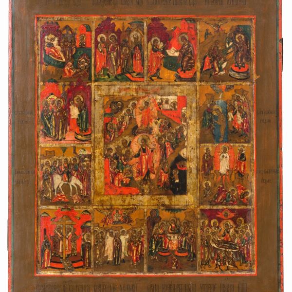 Icon "THE TWELVE GREAT FESTIVAL".