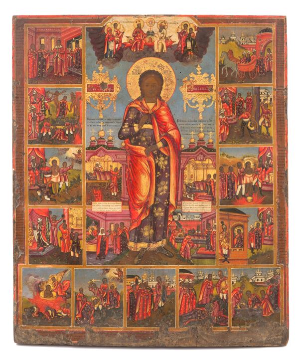 Icon "SAINT CATHERINE AND SCENES FROM HER LIFE"
