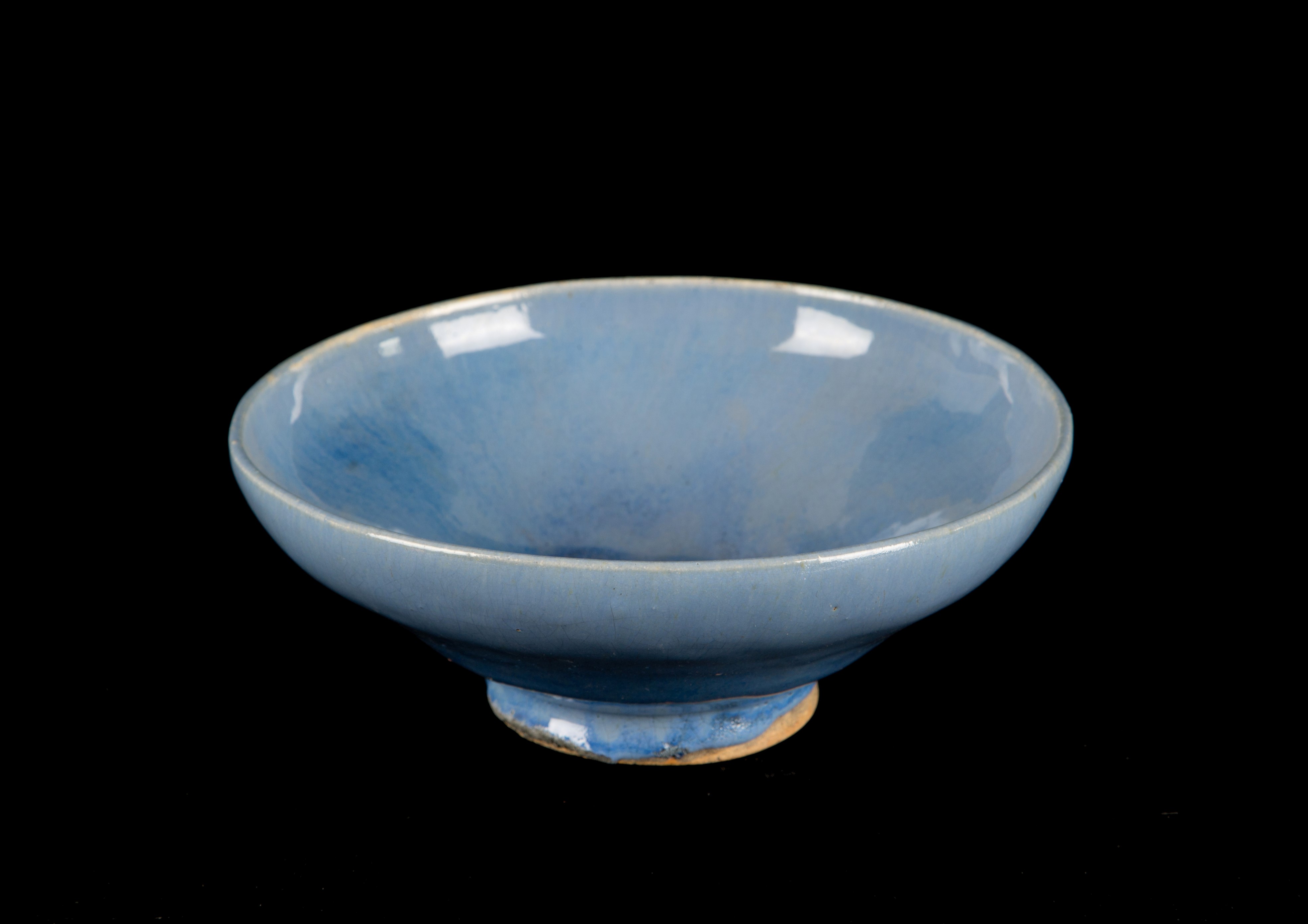 Ciotola smaltata in azzurro