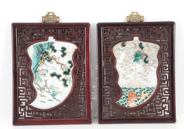 Pair of plaques