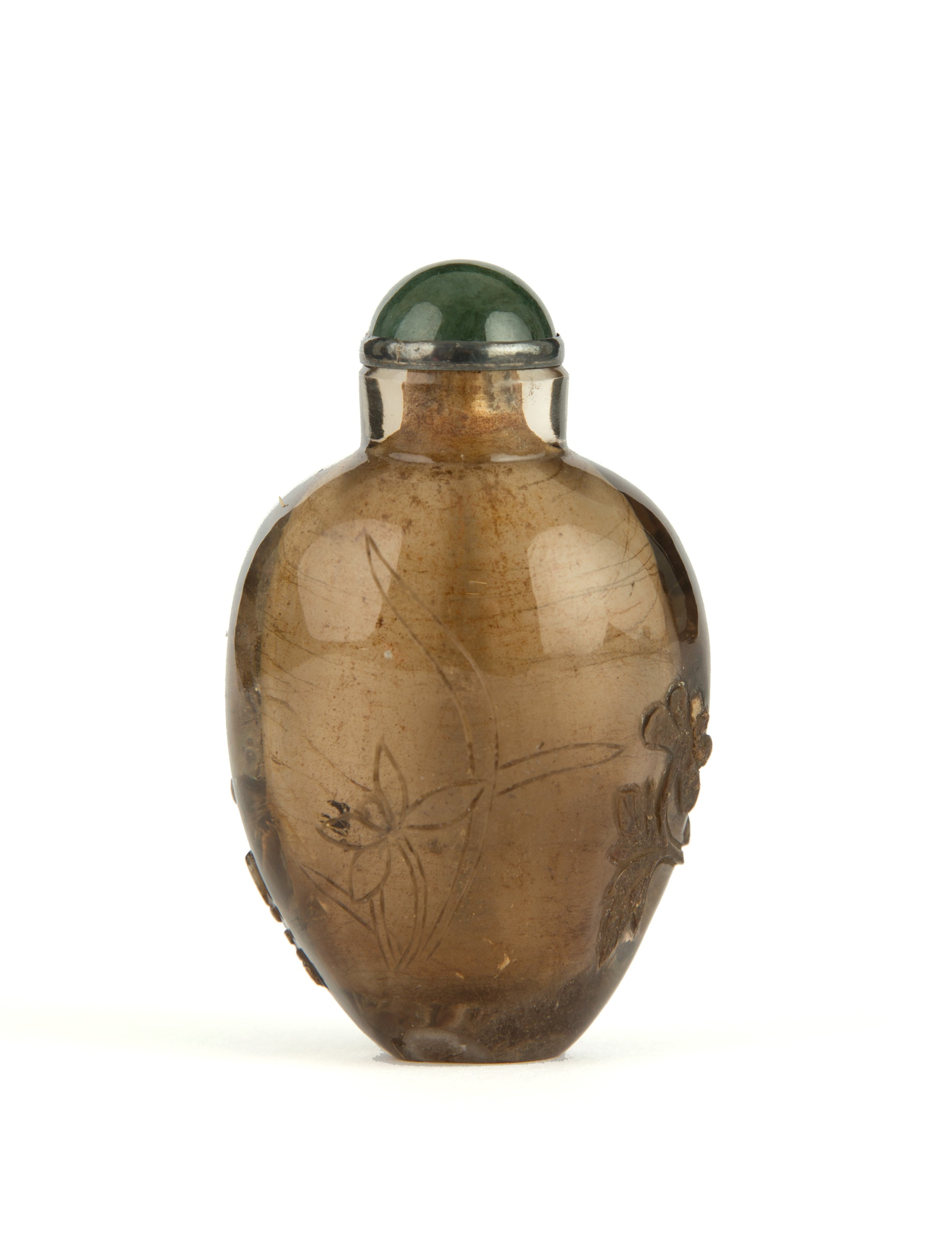 Snuff bottle in giada