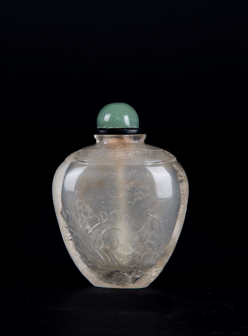 Snuff bottle in cristallo