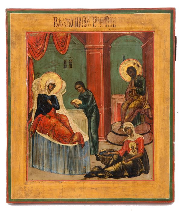Icona "LA NASCITA DELLA VERGINE"