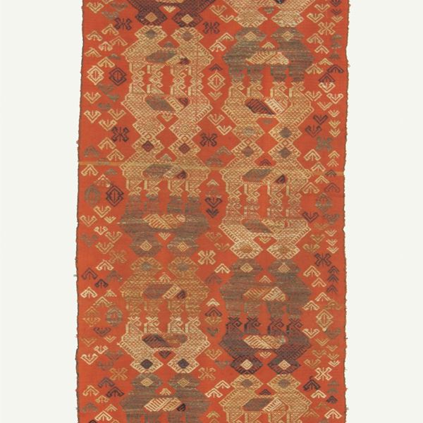 * Embroidered fabric. Laos