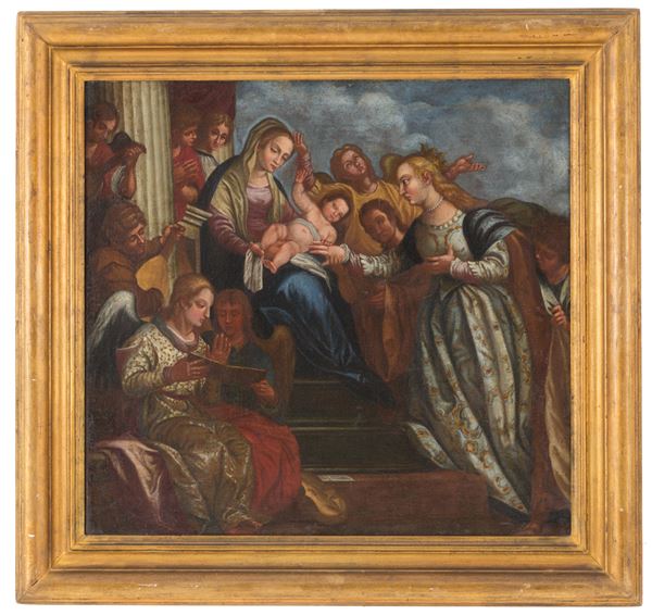 Painting "MYSTIC MARRIAGE OF SANTA CATERINA"