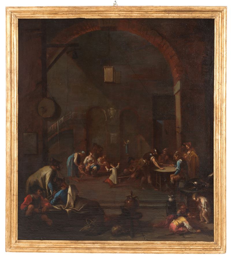 Dipinto "scena di Interno"