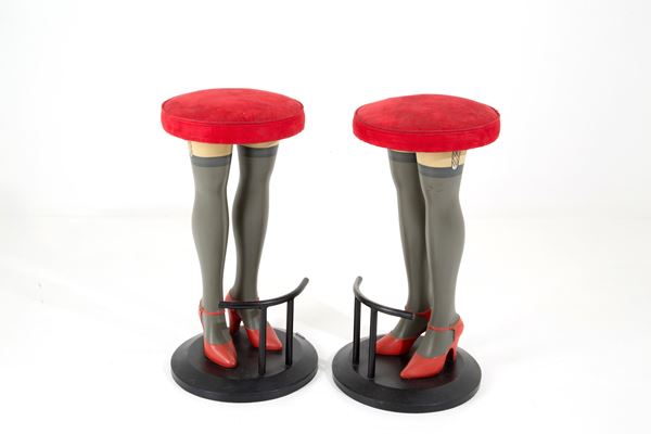 Two bar stools
