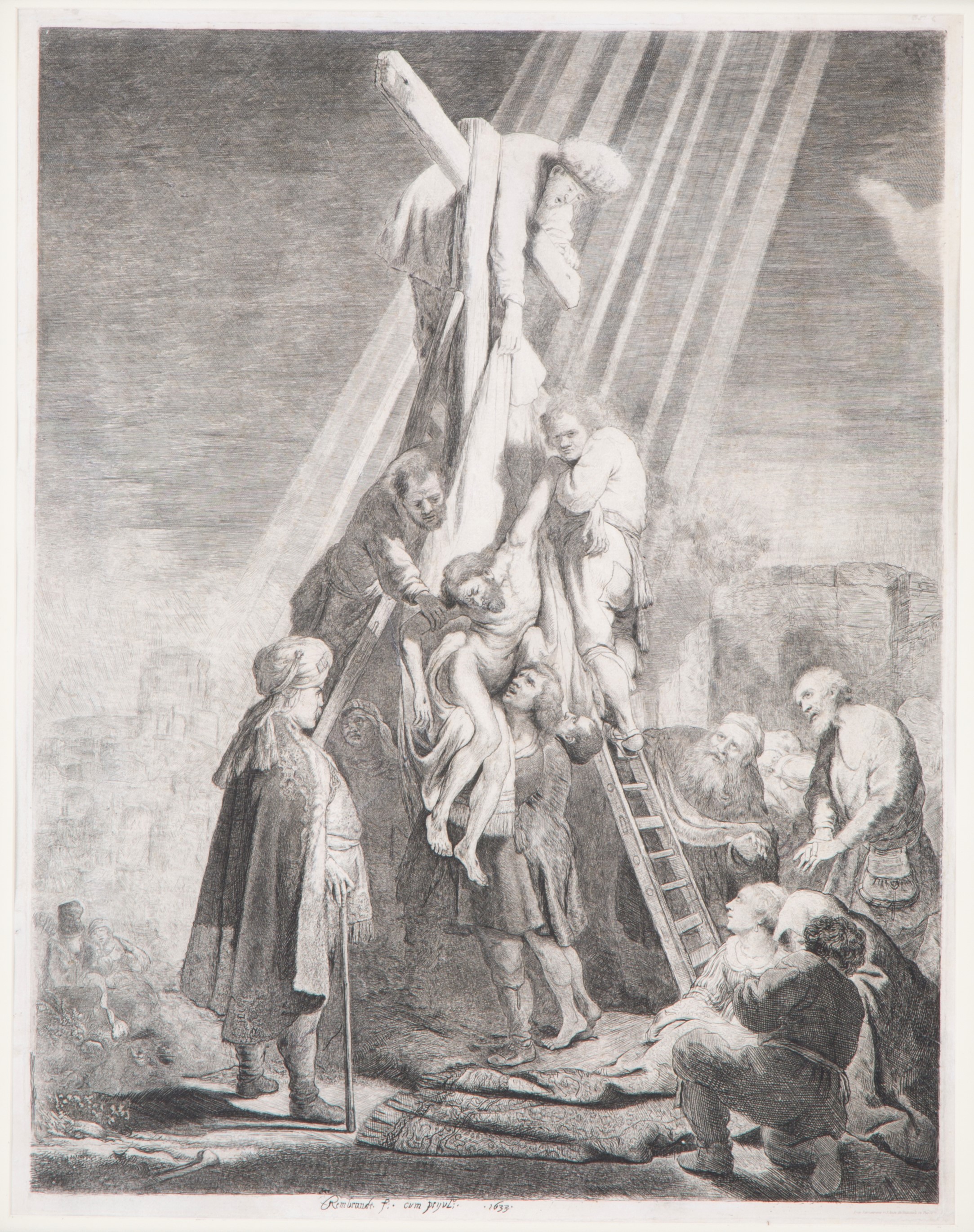 Incisione "deposizione dalla Croce"