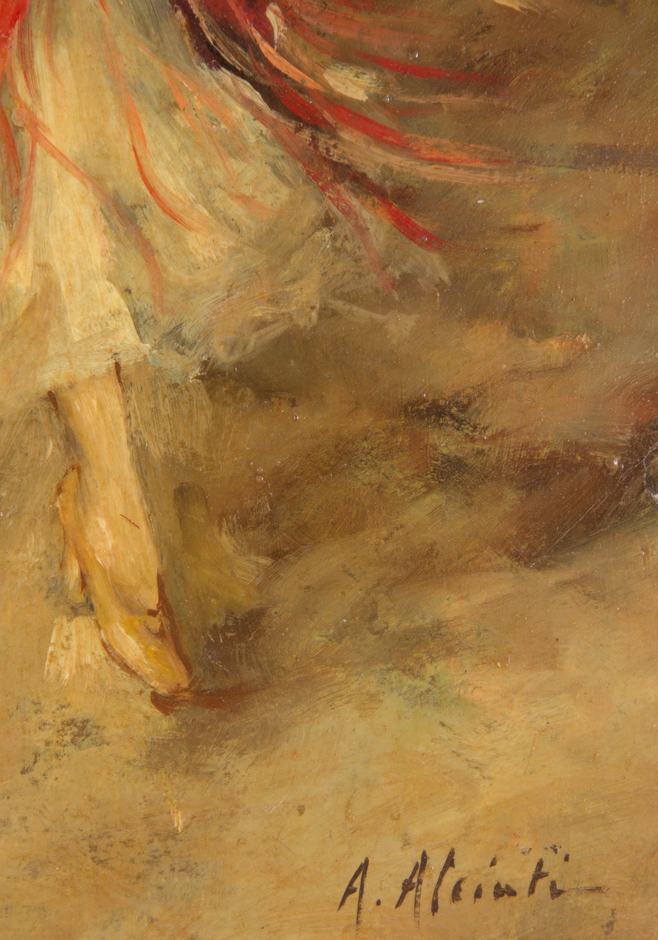 Ambrogio Antonio Alciati - Dipinto "ballerina con Nacchere"