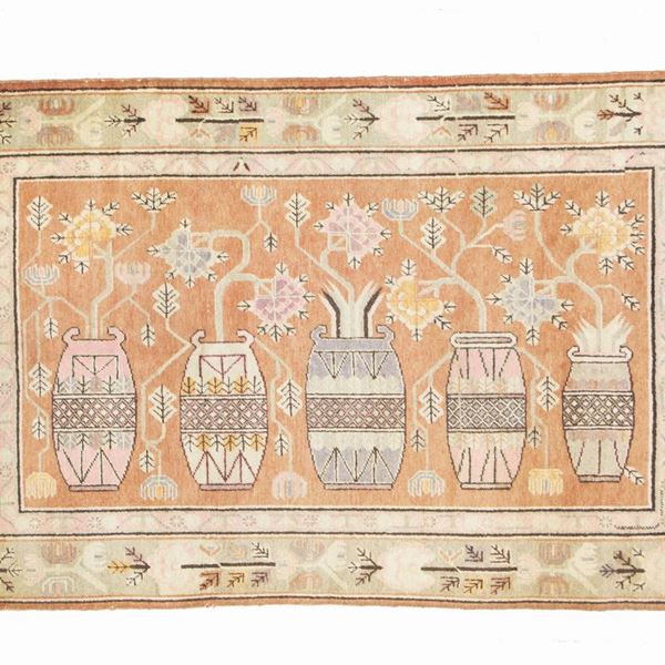 Khotan carpet. East Turkestan